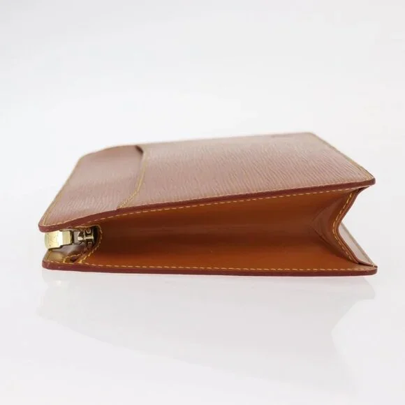 LOUIS VUITTON Epi Pochette Homme Bag Brown Zipangu Gold - Picture 4 of 16